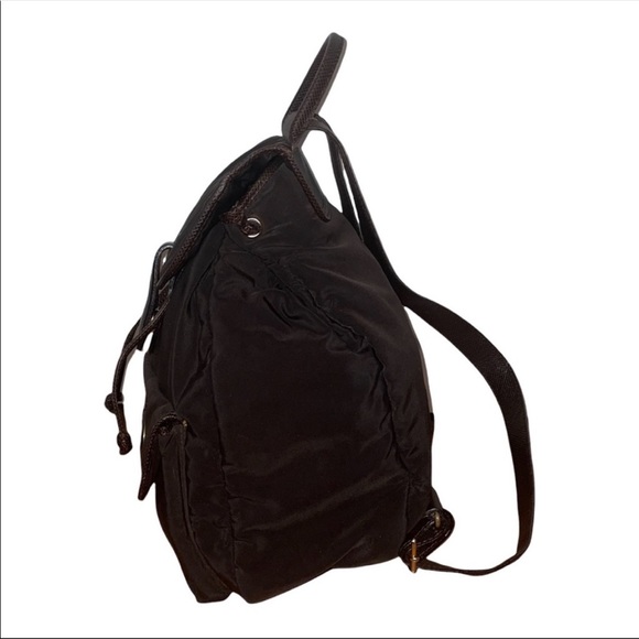 Bottega Veneta Backpack Authentic Rare Mini Chocolate Brown Preowned - Picture 6 of 13